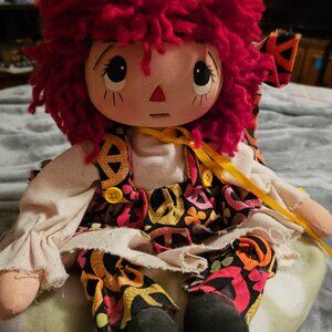 Hippie doll on cotton bean bag